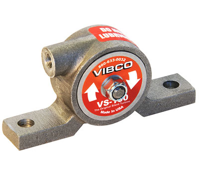 4 Bolt Pattern Force 500 lb 7200 VPM VIBCO VS-250 Silent Pneumatic Turbine Vibrator 10.5 CFM 80 psi